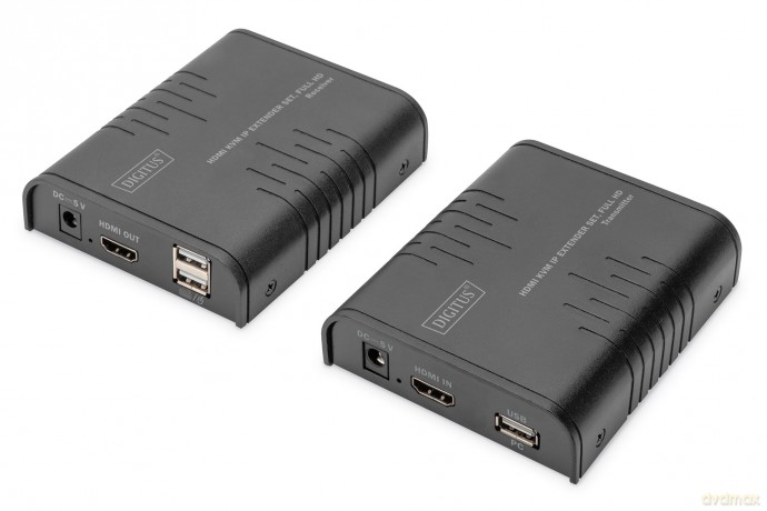 DIGITUS HDMI KVM IP Extender Set, Full H