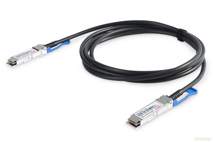 DIGITUS Kabel QSFP28 100G DAC 1.0m schw