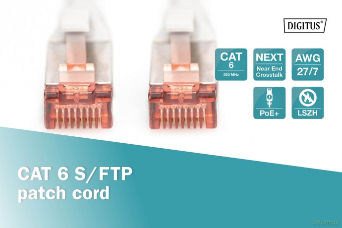 DIGITUS Kabel RJ45 20m grau