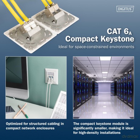 DIGITUS Keystone Cat6A geschirmt 12 Stk.