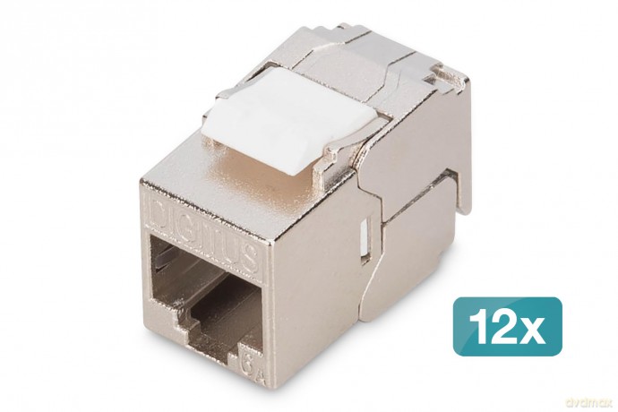 DIGITUS Keystone Cat6A geschirmt 12 Stk.