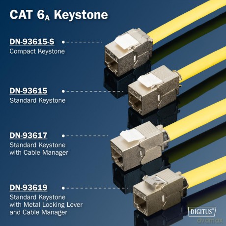 DIGITUS Keystone Cat6A geschirmt 4 Stk.