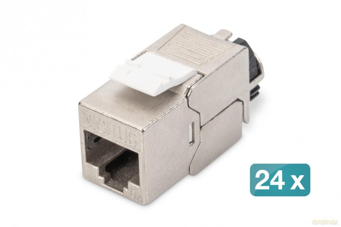 DIGITUS Keystone Jack Cat6a, Set 24 Stźc