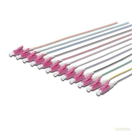 DIGITUS LWL Pigtails LC simplex OM4 12St