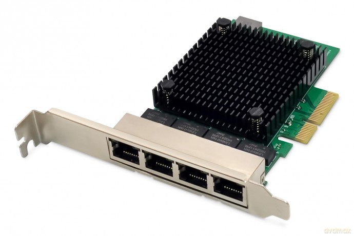 DIGITUS Netzwerkkarte 4Port RJ45 RTL8125