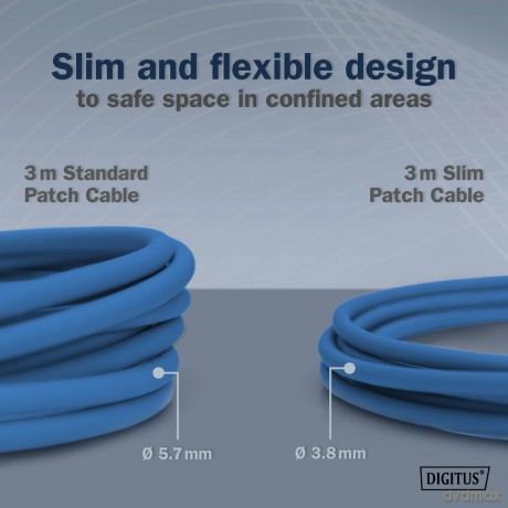 DIGITUS Patchkabel CAT 6A FFTP Slim 3,00