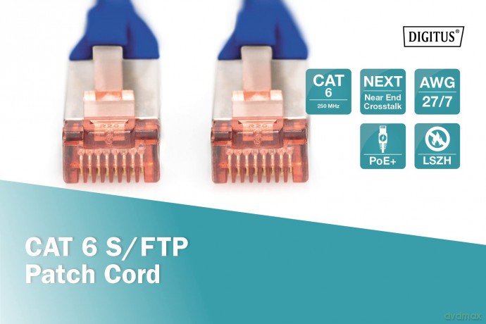 DIGITUS Patchkabel Cat6 S/FTP 2xRJ45 0