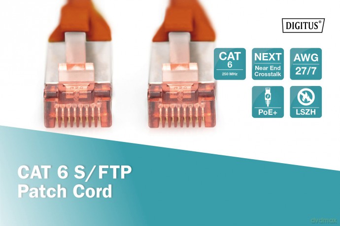 DIGITUS Patchkabel Cat6 S/FTP 2xRJ45 2
