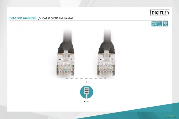 DIGITUS Patchkabel CAT6 S/FTP 2xRJ45 3.0