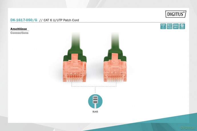 DIGITUS Patchkabel Cat6 UUTP 2xRJ45 5.0m