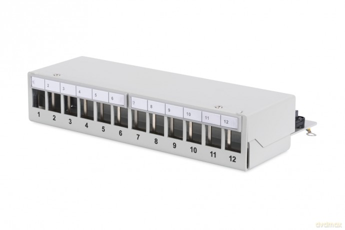 DIGITUS Patchpanel 1HE 12-Port Modular D