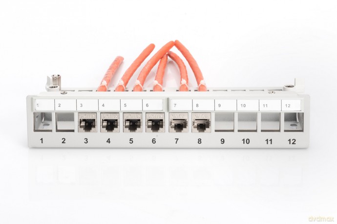 DIGITUS Patchpanel 1HE 12-Port Modular D