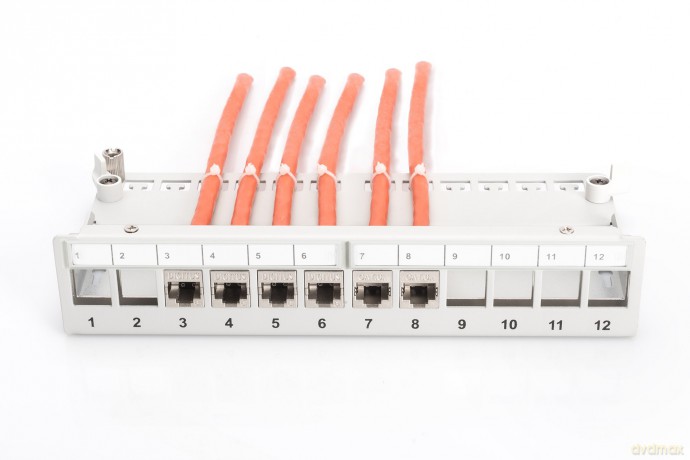 DIGITUS Patchpanel 1HE 12-Port Modular D