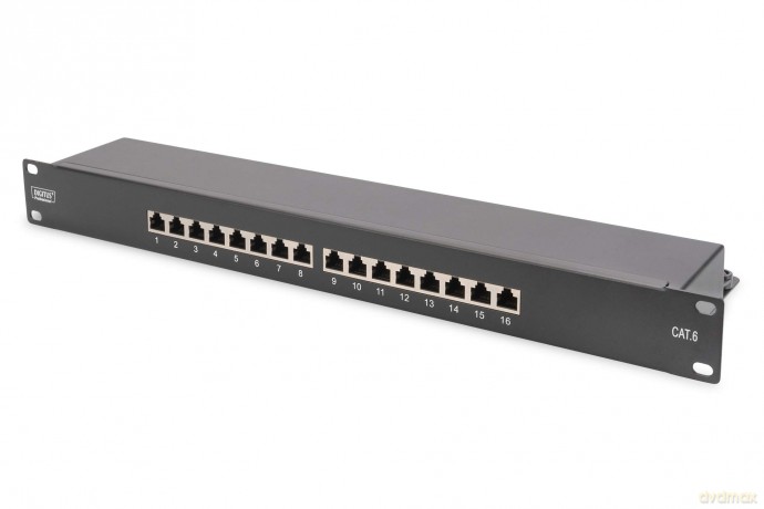 DIGITUS Patchpanel 1HE 16-Port Cat6 ges
