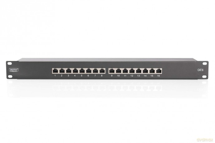 DIGITUS Patchpanel 1HE 16-Port Cat6 ges