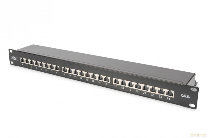 DIGITUS Patchpanel 1HE 24-Port Cat6a ges