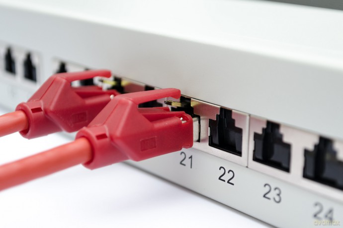 DIGITUS Patchpanel 1HE 24-Port Cat6a ges