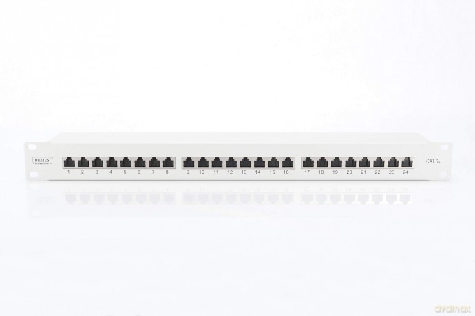 DIGITUS Patchpanel 1HE 24-Port Cat6a ges