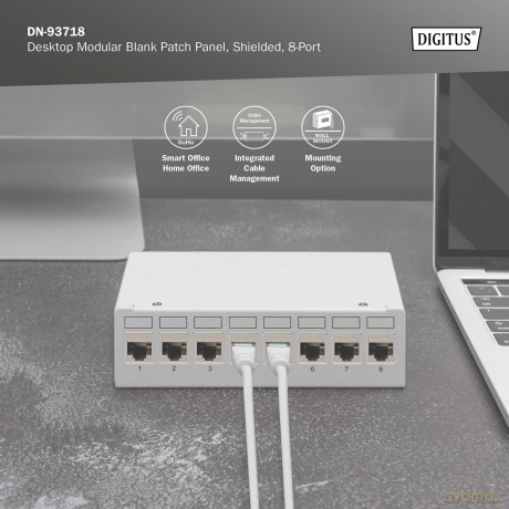 DIGITUS Patchpanel 8-Port Modular
