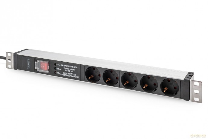 DIGITUS PDU 1HE 5x Schuko 16A Ausgnge 2
