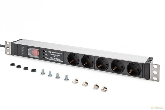 DIGITUS PDU 1HE 5x Schuko 16A Ausgnge 2