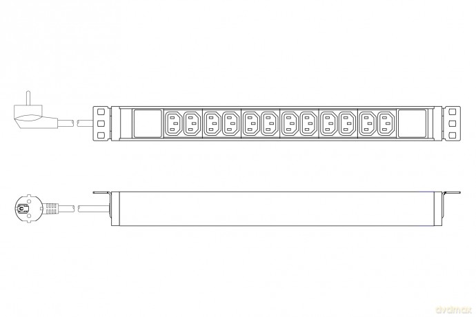 DIGITUS PDU 1U 12xC13 Ausgnge