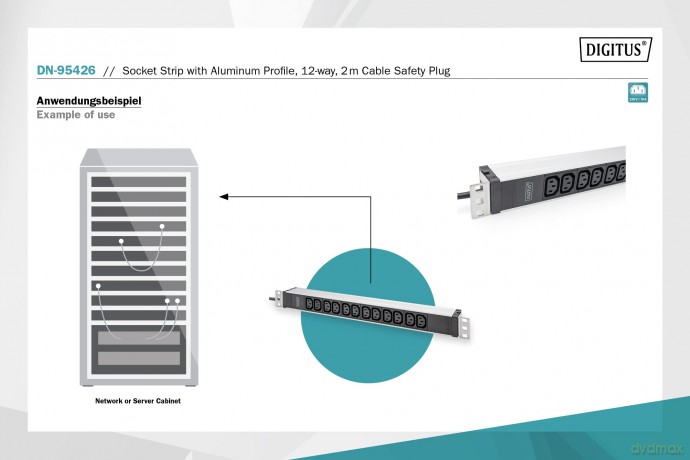 DIGITUS PDU 1U 12xC13 Ausgnge