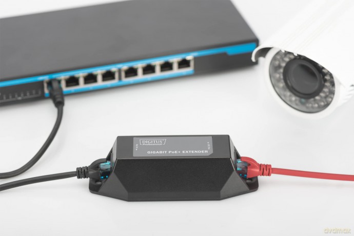 DIGITUS Repeater PoE+ Indoor 22Watts bi
