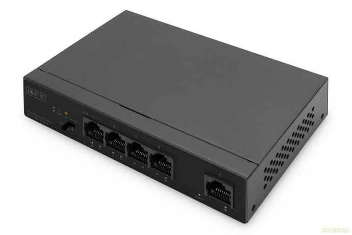 DIGITUS Switch 4-Port Gigabit 60W PoE