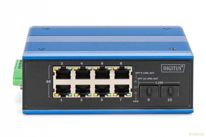 DIGITUS Switch 8 + 2 -Port Gigabit Ethe