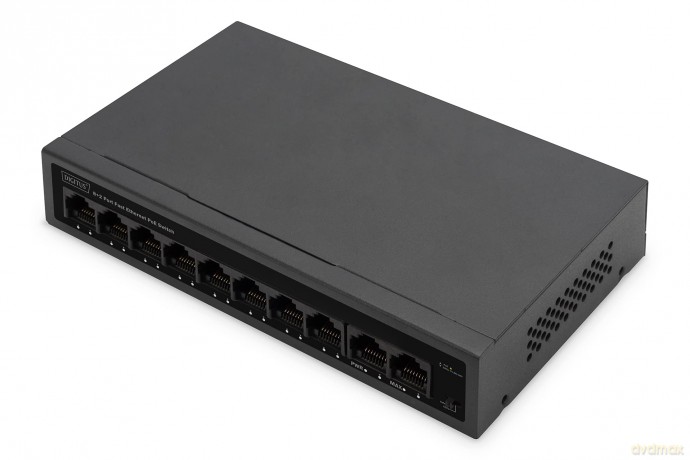 DIGITUS Switch 8+2Port 10/100 30W FE P
