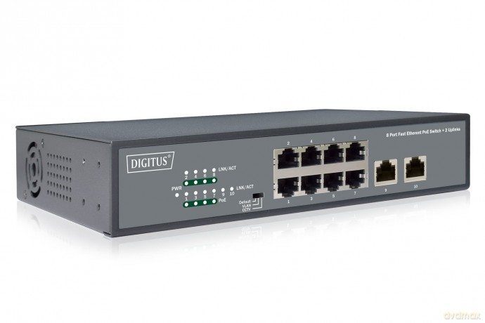 DIGITUS Switch 8-Port 10/100 120W PoE