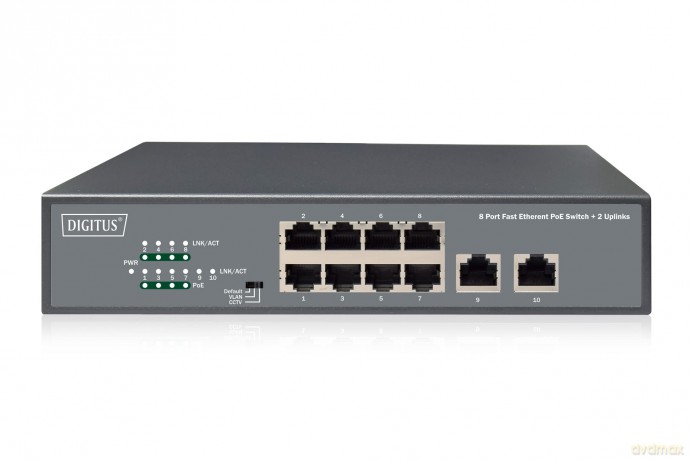 DIGITUS Switch 8-Port 10/100 120W PoE