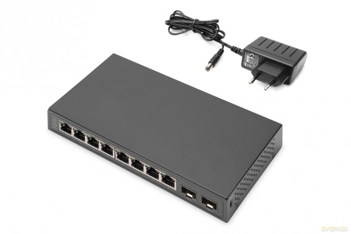 DIGITUS Switch 8-Port Gigabit + 2xSFP un