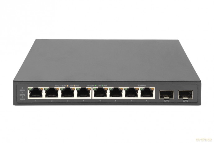 DIGITUS Switch 8-Port Gigabit + 2xSFP un