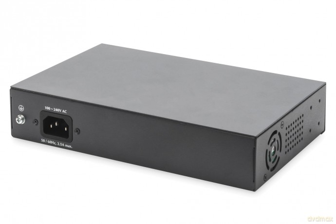 DIGITUS Switch 8-Port Gigabit 180W PoE