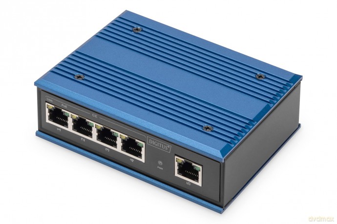 DIGITUS Switch Ind. 4-Port Gigabit 30W