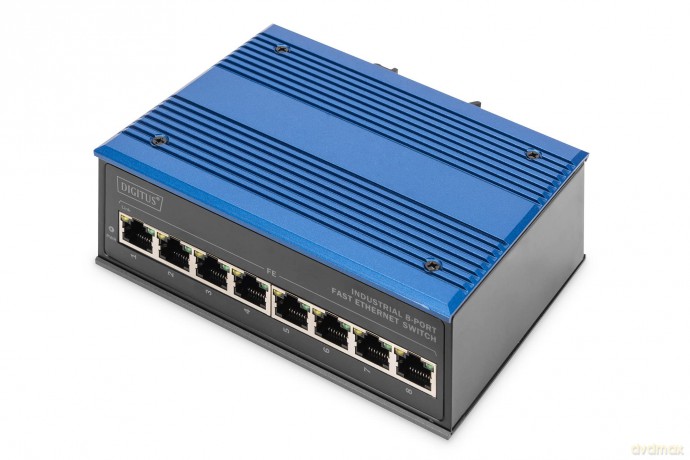 DIGITUS Switch Ind. 8-Port 10100 Unmanag