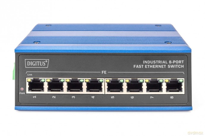 DIGITUS Switch Ind. 8-Port 10100 Unmanag