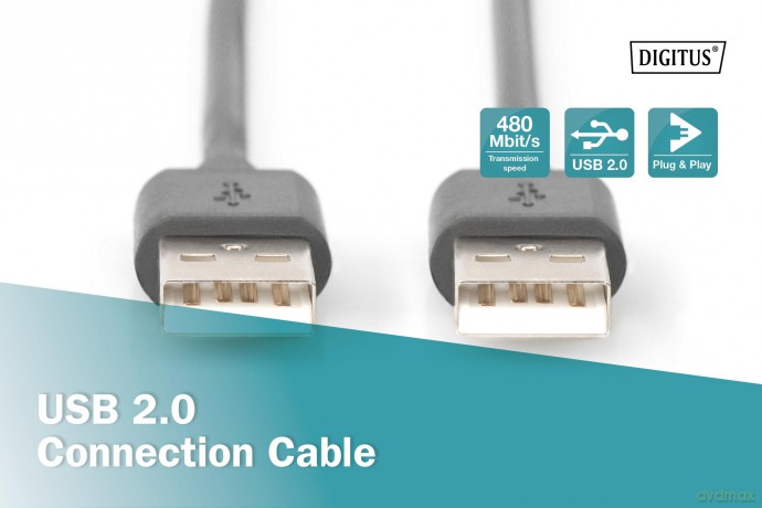 DIGITUS USB 2.0 Anschlusskabel Typ A -A