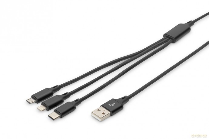 Digitus USB 3.0 > Lightning/Micro-USB/US