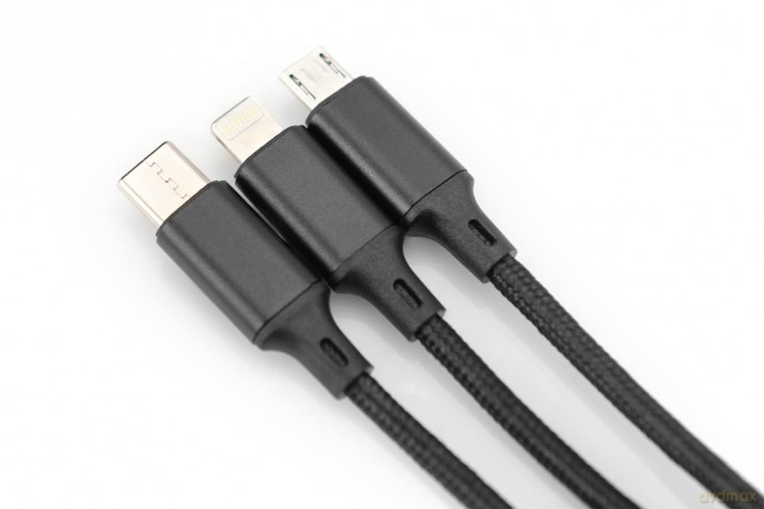 Digitus USB 3.0 > Lightning/Micro-USB/US