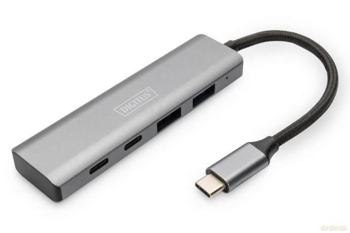 DIGITUS USB-C-Hub 4-Port 2.1->2xA3.12xC