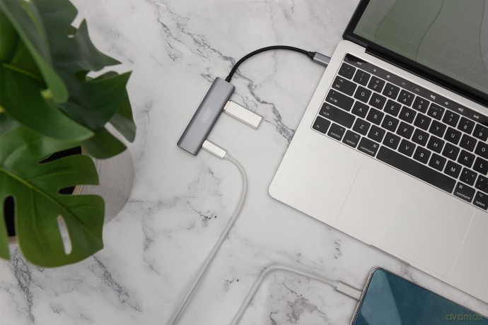 DIGITUS USB-C-Hub 4-Port 2.1->2xA3.12xC
