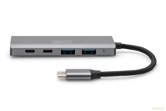 DIGITUS USB-C-Hub 4-Port 2.1->2xA3.12xC
