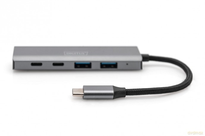 DIGITUS USB-C-Hub 4-Port 2.1->2xA3.12xC