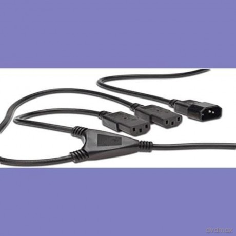DIGITUS Y-Netzanschlusskabel, 1,7m, schw