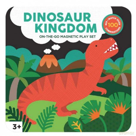 Dinosaur Kingdom Magnetic Play Set [KSIĄŻKA]