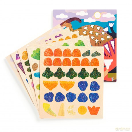 Dinosaur Land Sticker Sparkle Poster Activity Kit [KSIĄŻKA]