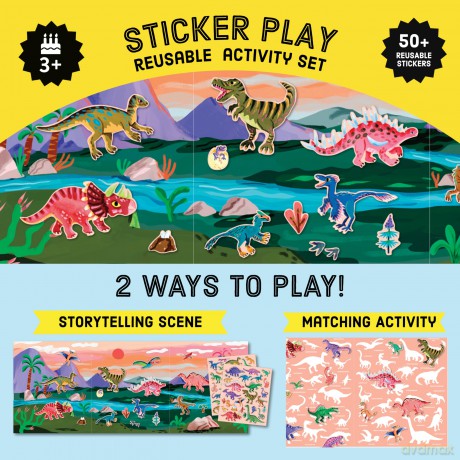 Dinosaur Park Sticker Play Reusable Activity Set [KSIĄŻKA]